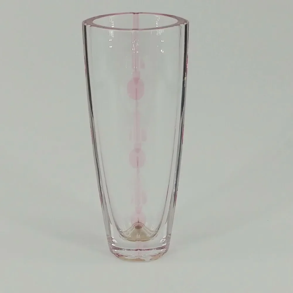 Lenox Crystal Vase Gift Of Knowledge Czech Pink Breast Cancer